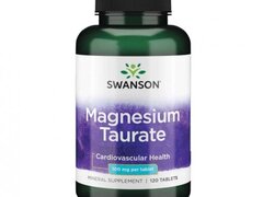 Swanson Magnesium Taurate (taurat de magneziu), 100mg - 120 Tablete